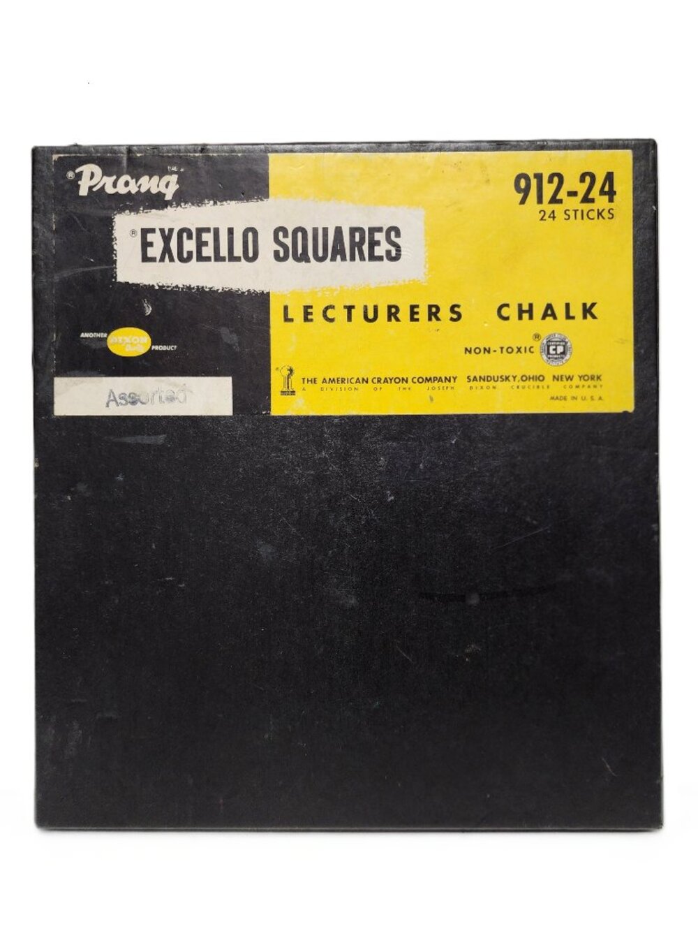 RARE ANT Prang Excello Lecturers Chalk Squares Asstd Colors w/Box Non Toxic